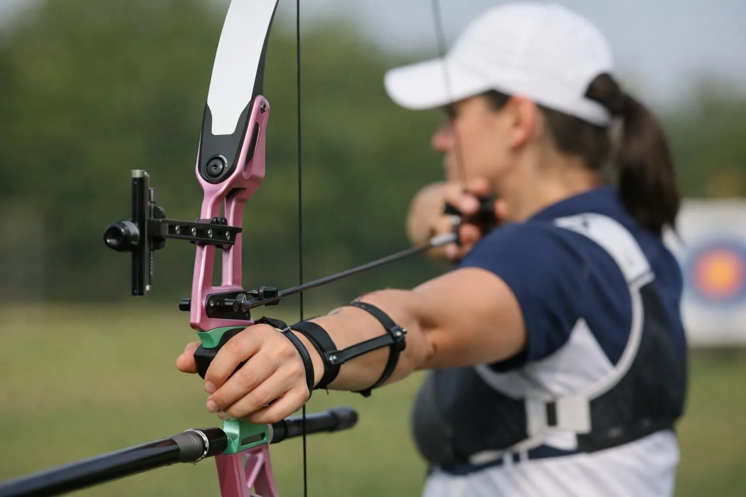 Carquois EFA Short Mesa 2 Flèches – Cuir Marron Pour Arc Traditionnel Ou Longbow